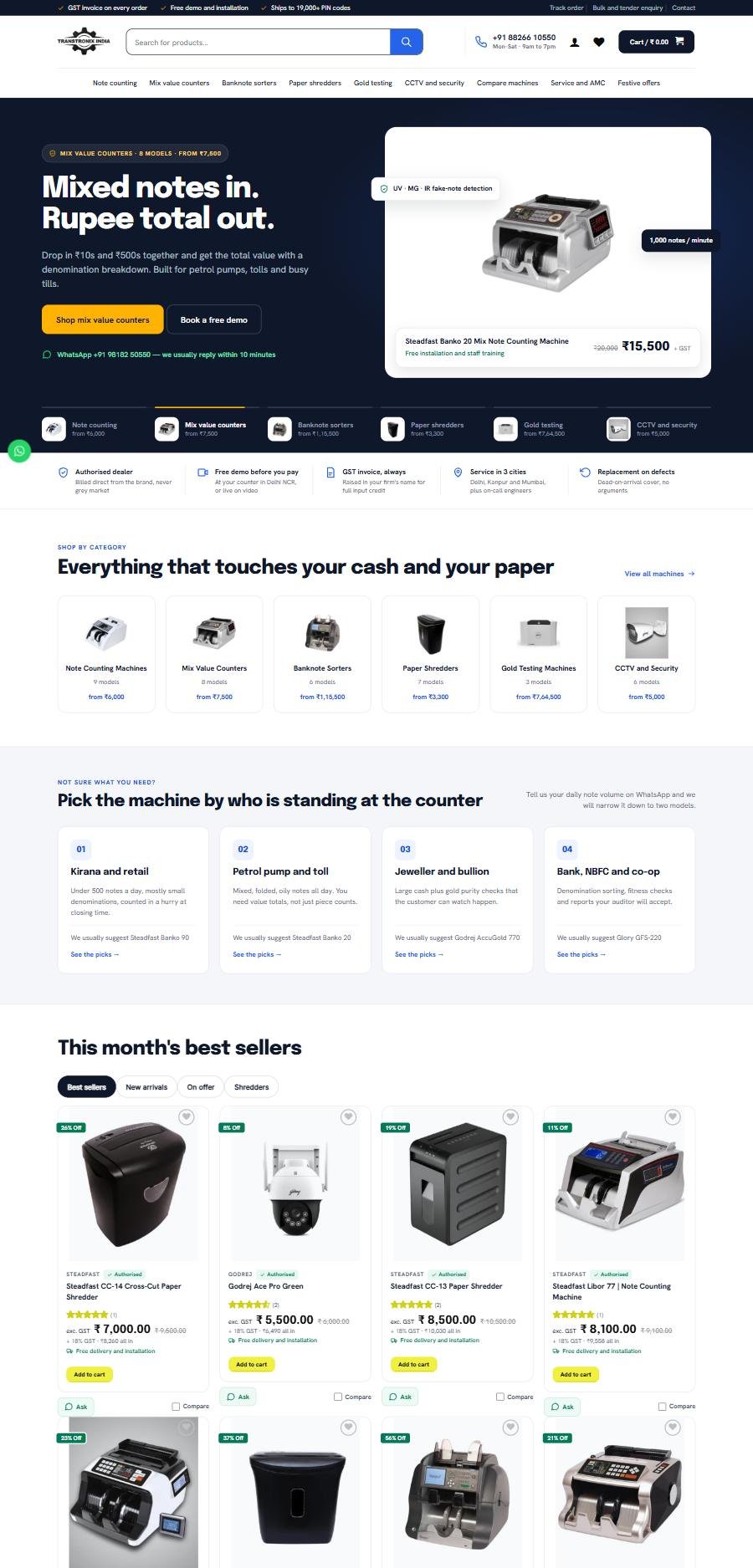 Transtronix India storefront